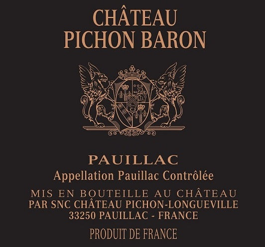 Chateau Pichon Baron 碧尚巴雄(男爵)莊紅酒 75cl