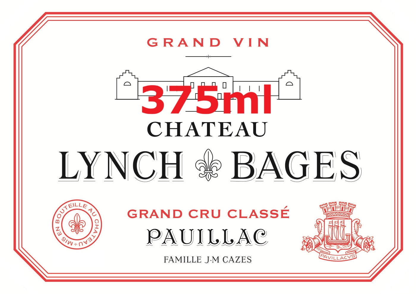 Chateau Lynch Bages 靚次伯莊紅酒半瓶裝 375ml