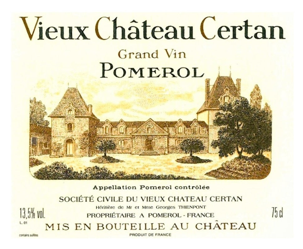 Vieux Chateau Certan 老色丹莊紅酒75cl – Topsy Trading