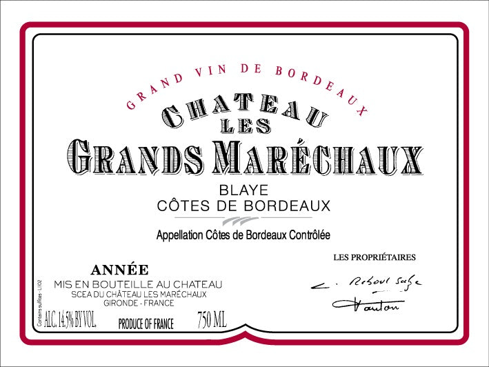 Chateau Les Grands Marechaux 葛馬素莊紅酒 75cl