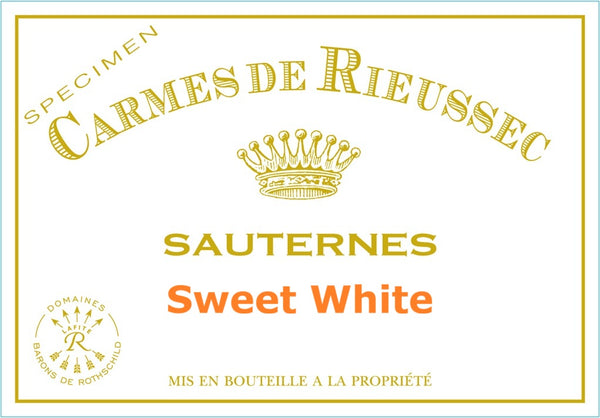 Les Carmes de Rieussec Sauternes 維爾謝(萊斯)副牌甜白酒 75cl