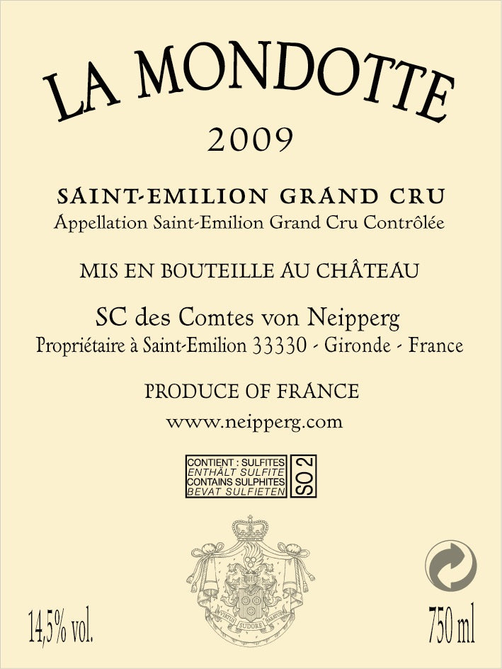 Chateau La Mondotte 拉夢多莊紅酒 75cl